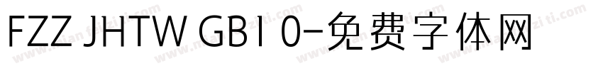 FZZ JHTW GB1 0字体转换
